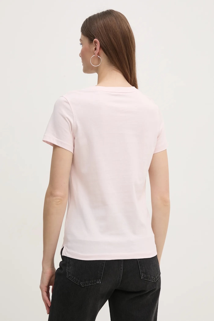 Bavlněné tričko Guess W5RI10.I3Z14 růžová SS25