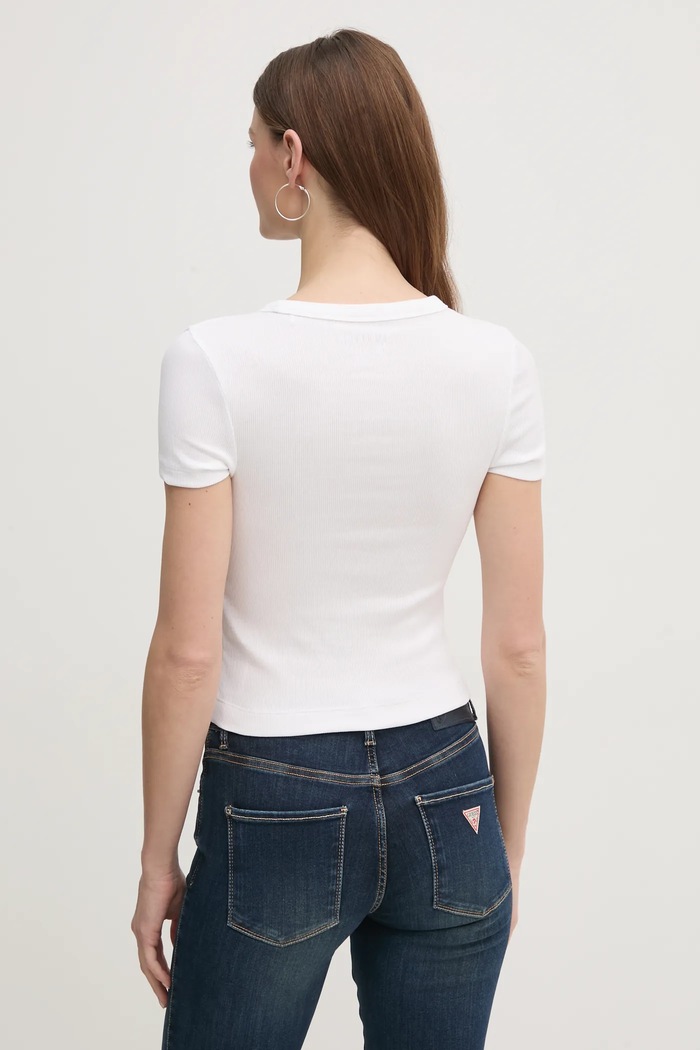 Îmbrăcăminte Guess tricou W5RI68.KA0H1 alb