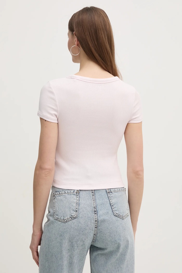 Guess t-shirt W5RI68.KA0H1 różowy SS25