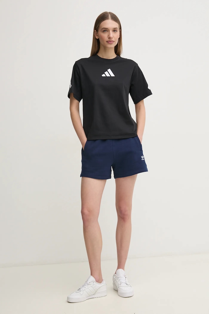 Bavlněné tričko adidas Z.N.E. JJ4778 černá SS25