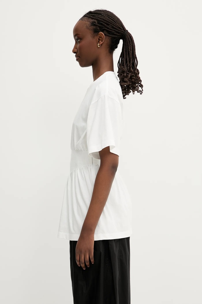 MM6 Maison Margiela tricou din bumbac S52GC0335 alb AW25
