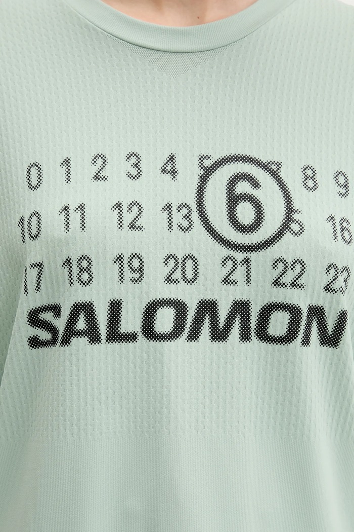 Μπλουζάκι MM6 Maison Margiela x Salomon τιρκουάζ S52GC0345