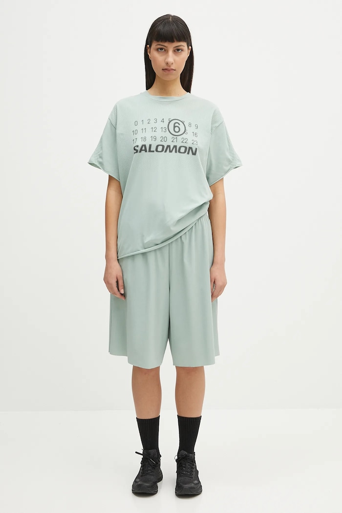 MM6 Maison Margiela x Salomon t-shirt S52GC0345 turquoise