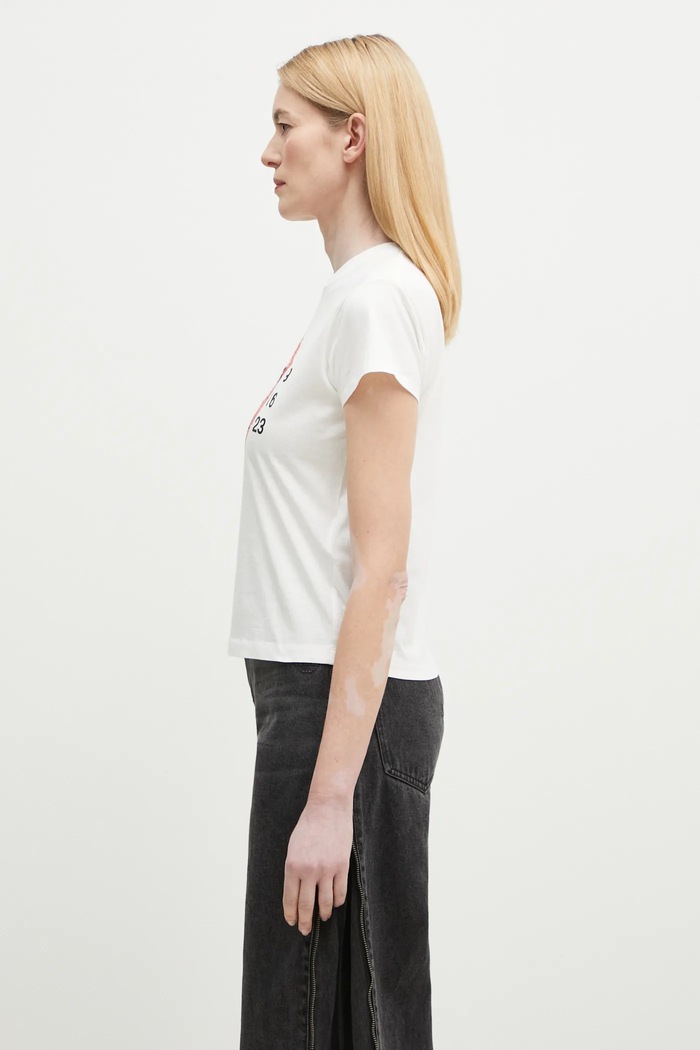 MM6 Maison Margiela cotton t-shirt S62GD0196 white SS25