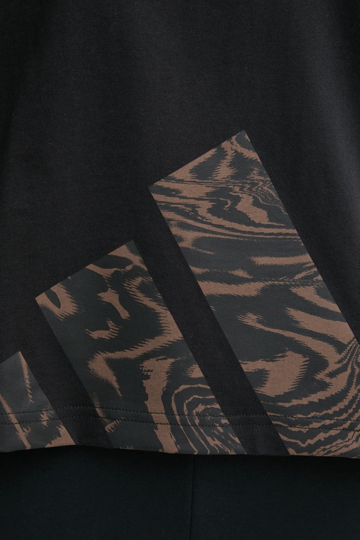 Bavlněné tričko adidas Essentials Animal JM5886 černá