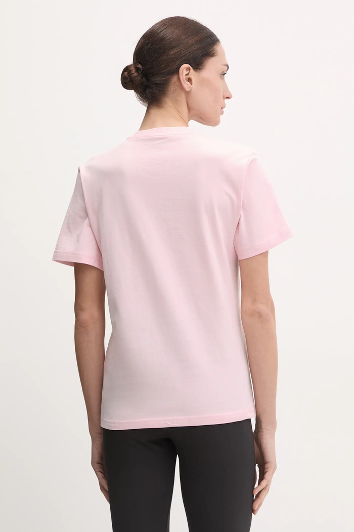 Odzież adidas t-shirt bawełniany W L MINI TEE JN8262 różowy