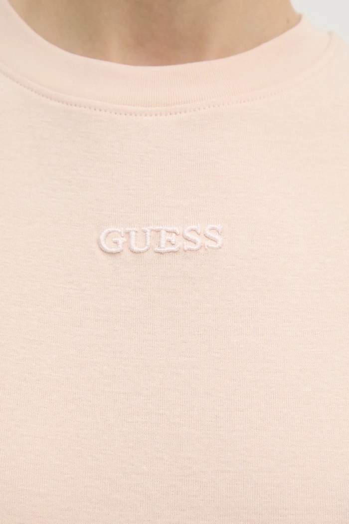 Bavlněný top Guess GELSEY V5RP14.KCOI1 béžová