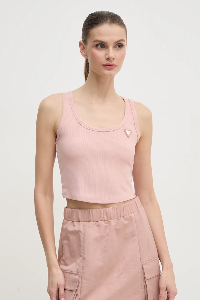 Top Guess COLETTE nášivka ružová V5RP07.K8RT2