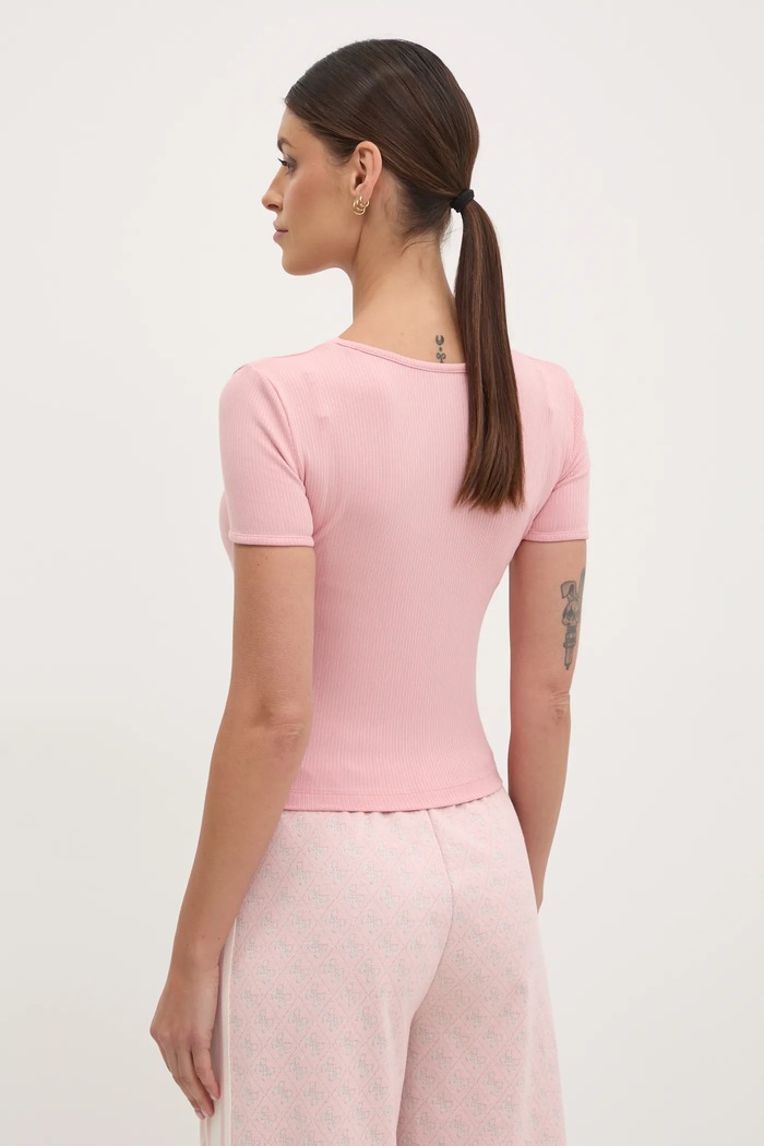 Oblečení Tričko Guess SUZANNE V5RP00.KBCO2 růžová