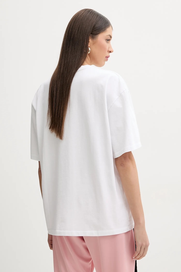 Odjeća Pamučna majica Fiorucci Curly Lollipop Logo Boxy Fit T-Shirt U02SPTSH103CJ01WH10 bijela