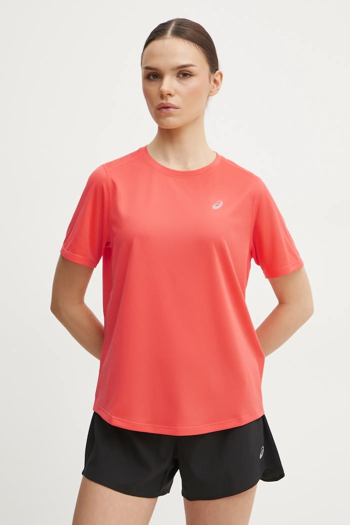 Asics t-shirt do biegania Core regular pomarańczowy 2012D170