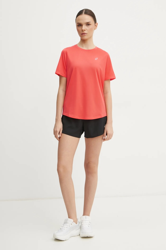 Asics t-shirt do biegania Core 2012D170 pomarańczowy SS26
