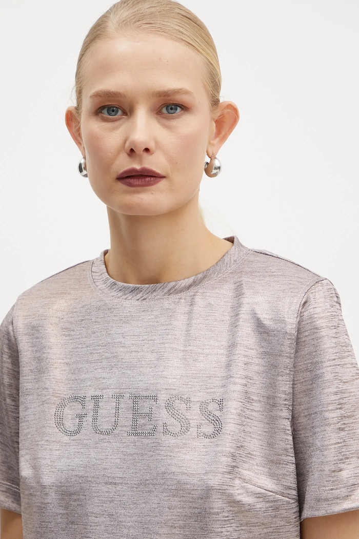 Μπλουζάκι Guess SPERANZA ροζ W5RP10.KCN42