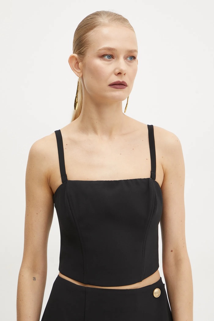 Top Guess RAISSA με ελαστάν μαύρο W5RH26.WGLO2