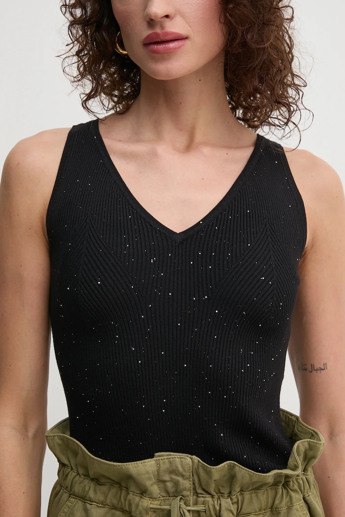 Guess top EDEN czarny W5RR18.Z34O0