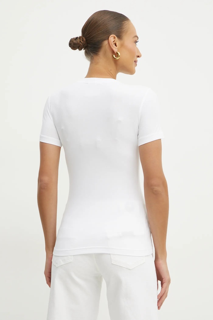 Odzież Versace Jeans Couture t-shirt 78HAHT00.CJ03T biały