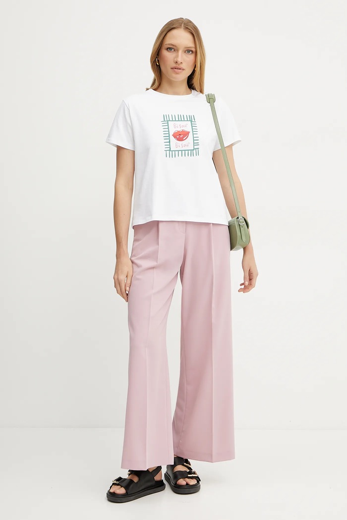 Tričko Marella Emme by Marella 2515971052 biela SS25