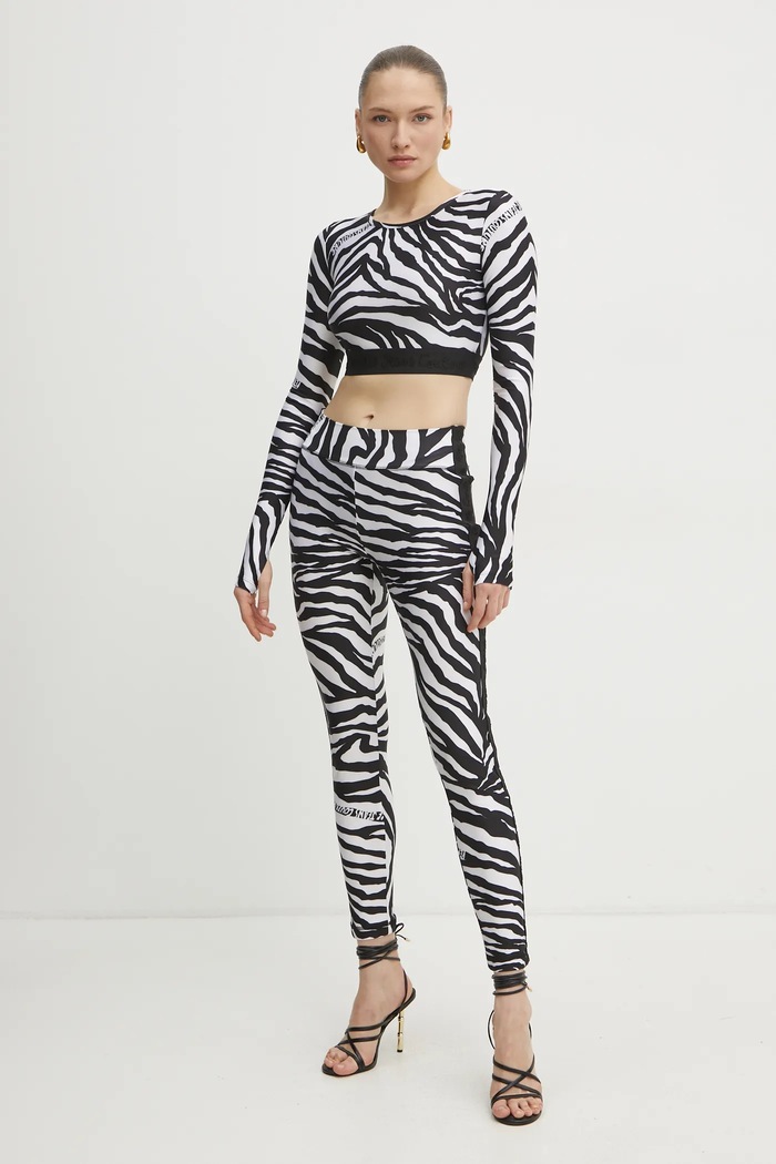 Majica dugih rukava Versace Jeans Couture 78HAH218.JS482 crna