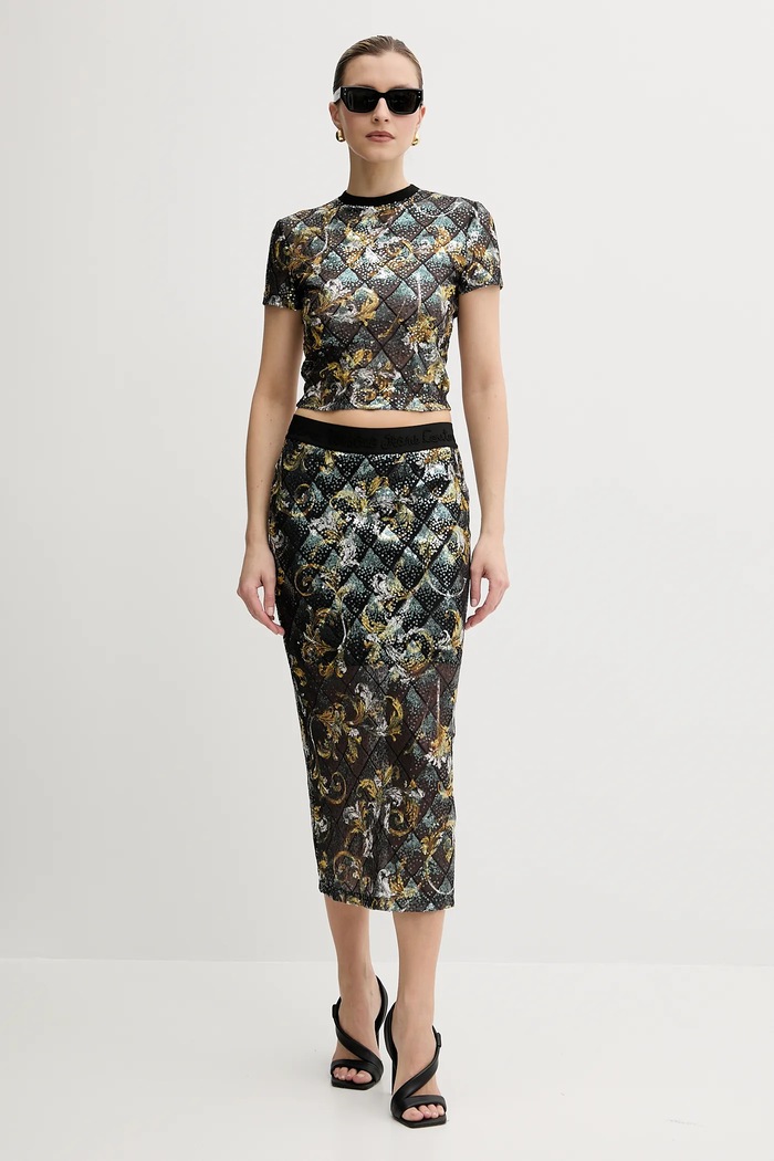 Versace Jeans Couture Tričko Versace Jeans Couture 78HAH602.JS443 černá SS25