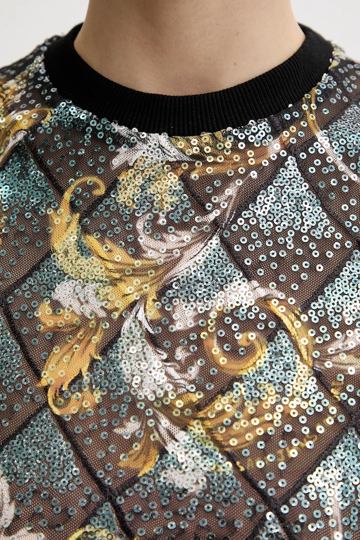 Tričko Versace Jeans Couture Versace Jeans Couture černá 78HAH602.JS443