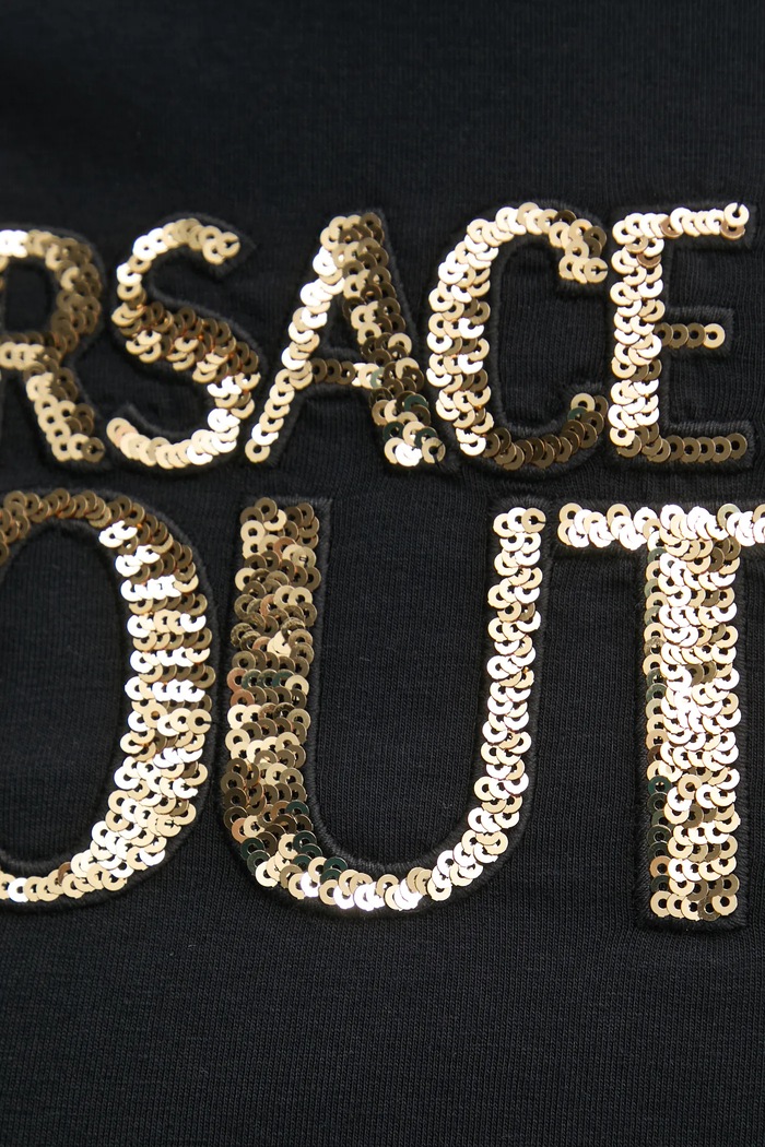 Тениска Versace Jeans Couture 78HAHE00.CJ02E черен