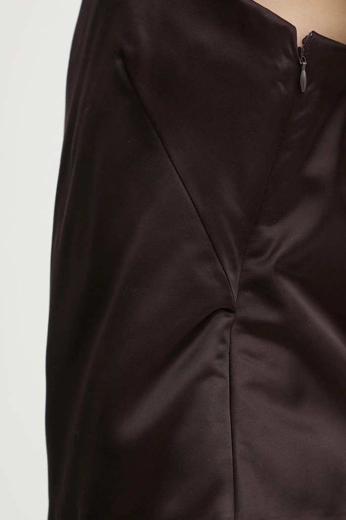 Majica A.L.C. rjava 5TOPS01769