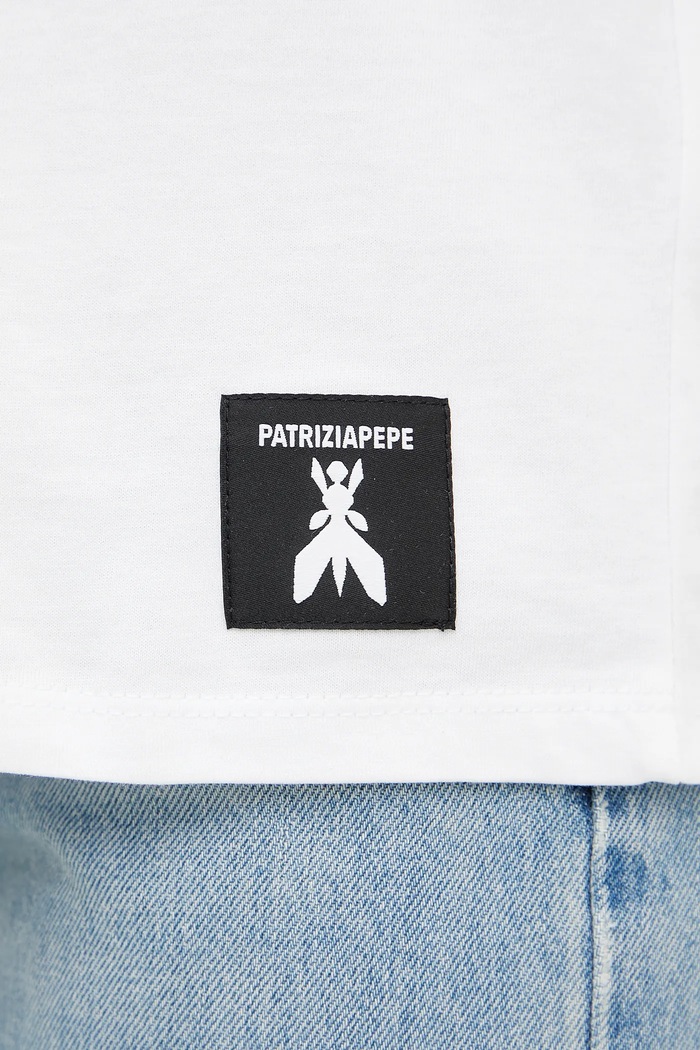 Patrizia Pepe t-shirt bawełniany 2M4464.J297 biały