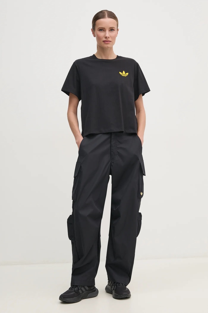 adidas Originals t-shirt bawełniany X Smiley JD2740 czarny SS25