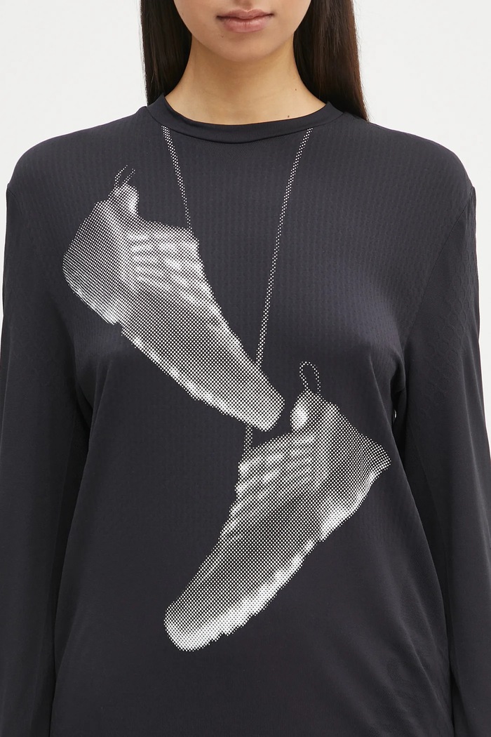 MM6 Maison Margiela longsleeve x Salomon negru S52GC0346.M20101