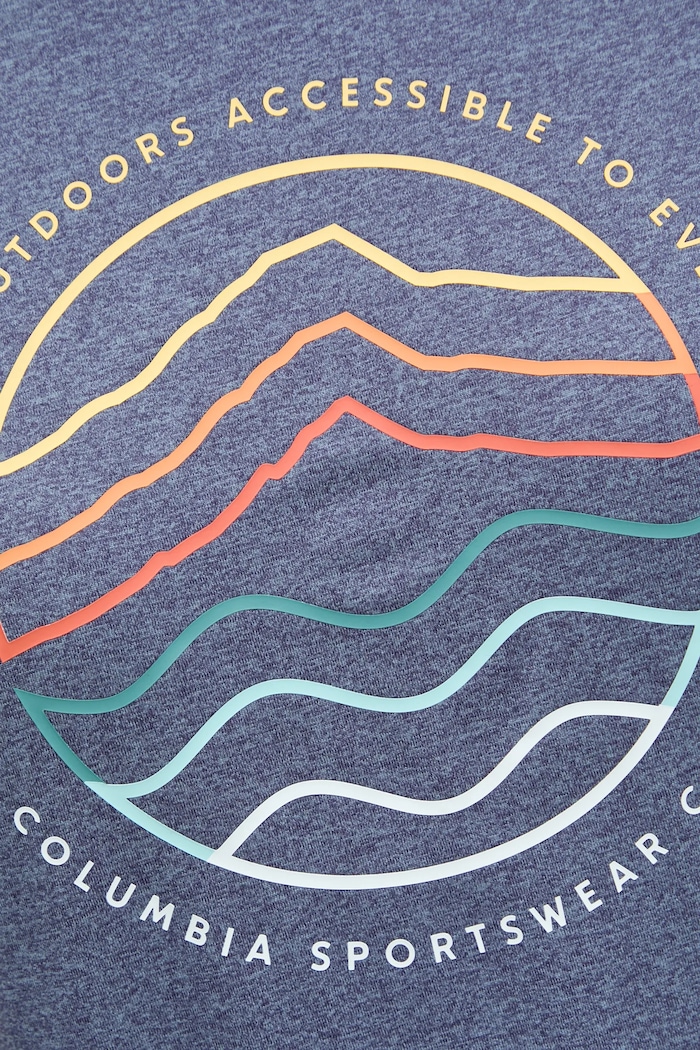 Športové tričko Columbia Sloan Ridge 2077451 modrá