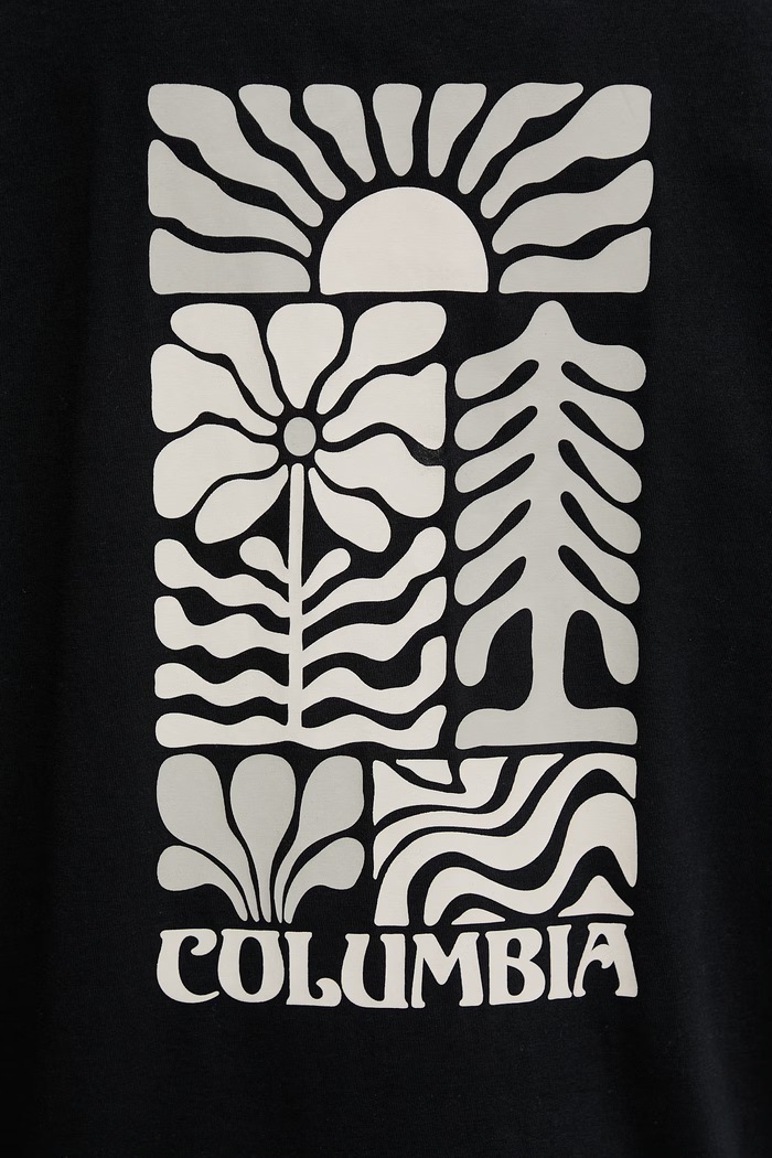 Памучна тениска Columbia Rolling Bend 2120031 черен