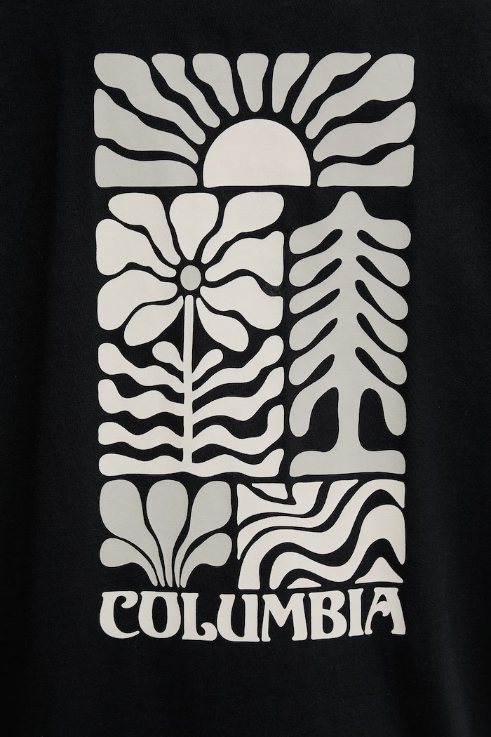 Памучна тениска Columbia Rolling Bend 2120031 черен