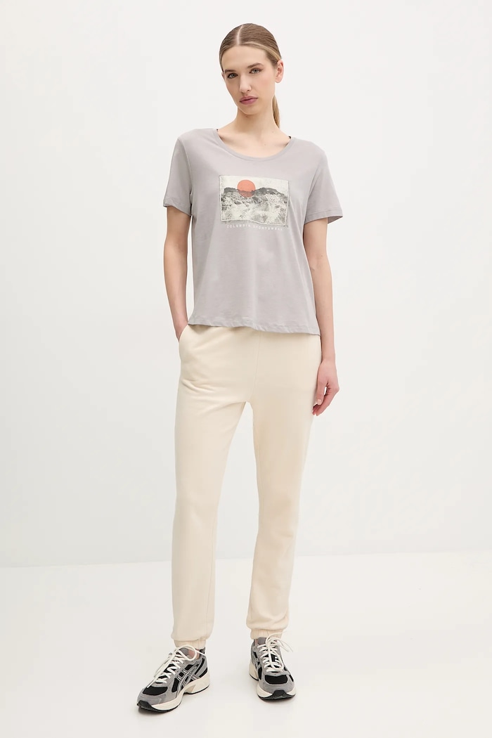 Columbia t-shirt Ruby Springs 2120051 grigio SS25