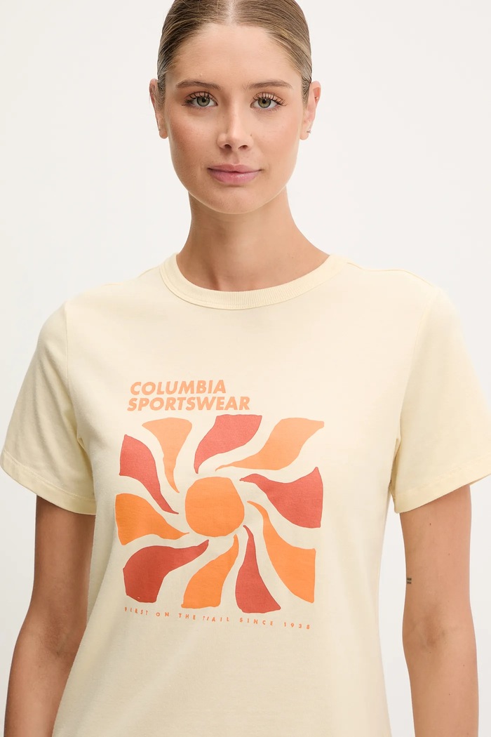 Columbia t-shirt Sun Trek sárga 2120133