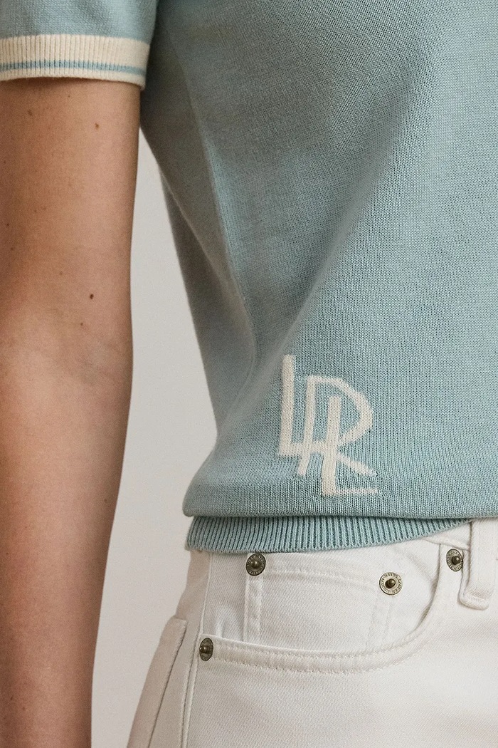 Lauren Ralph Lauren t-shirt bawełniany niebieski 200963659