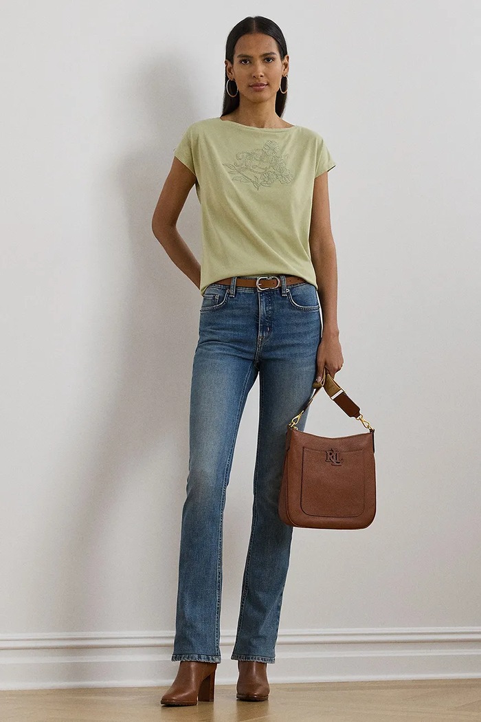 Odzież Lauren Ralph Lauren t-shirt bawełniany 200963933 zielony