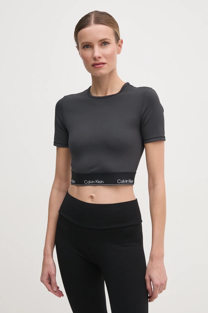Тениска за трениране Calvin Klein Performance LVGWS5K144 черен AW25