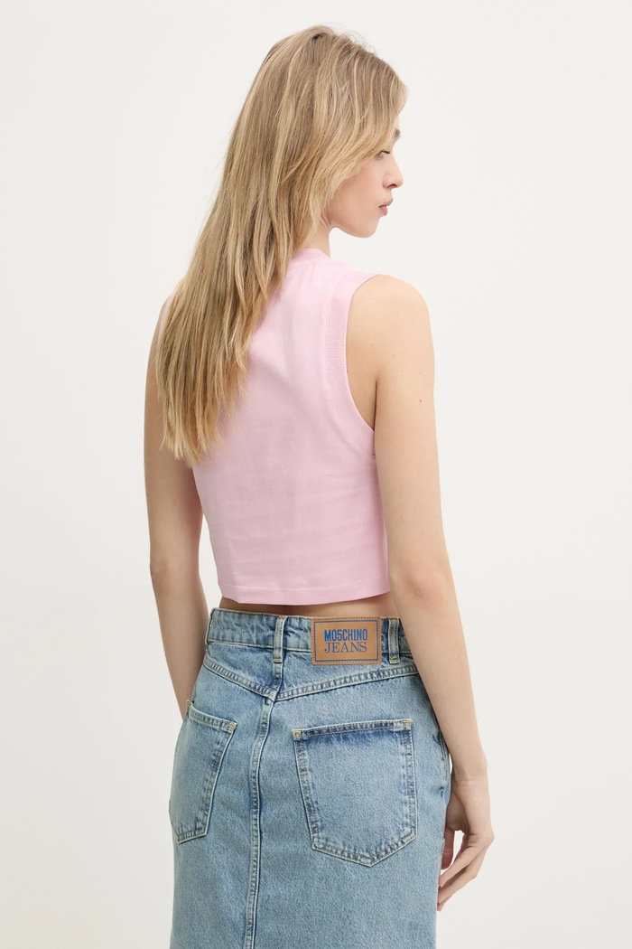 Oblečení Bavlněný top Moschino Jeans 1211.3229 růžová