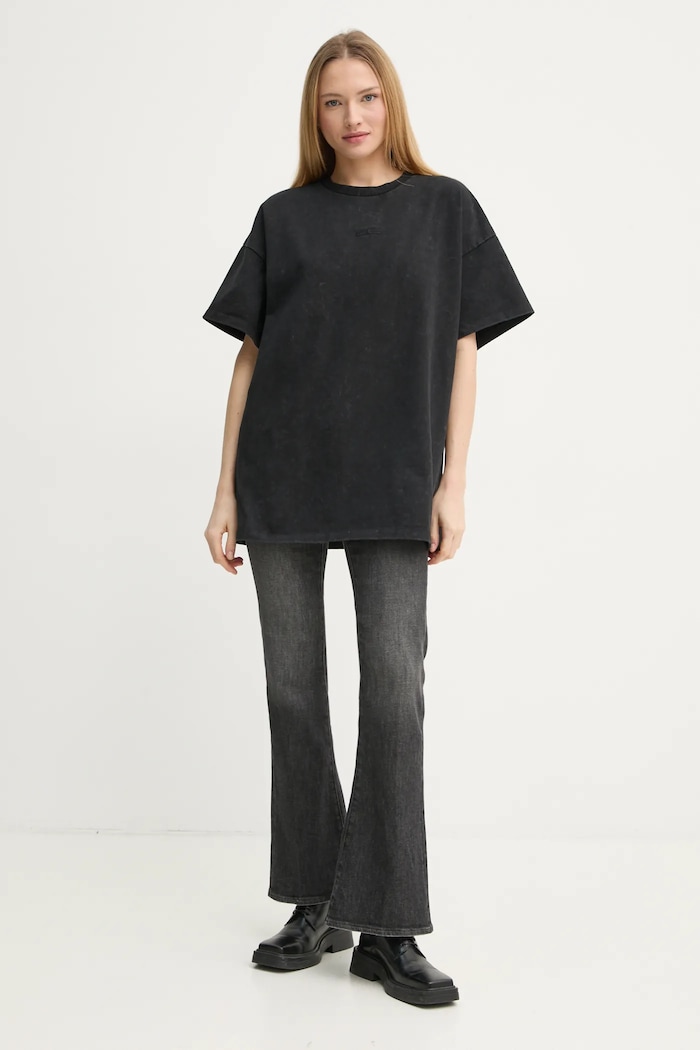 Gestuz tricou din bumbac 10909709 negru SS25