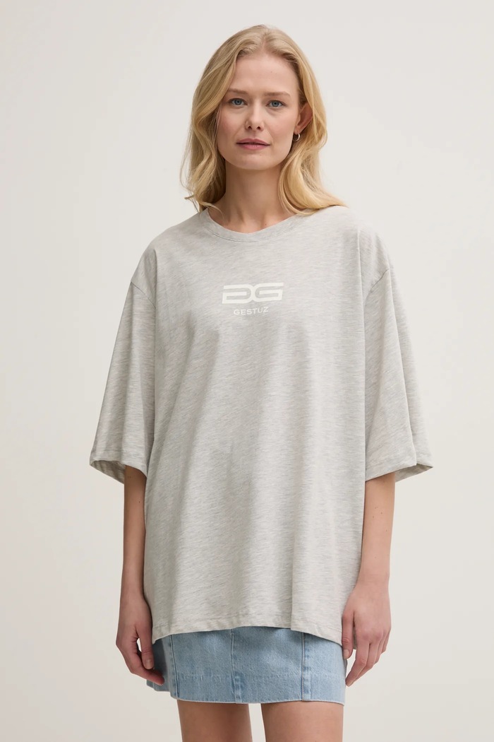 Gestuz t-shirt pozostałe szary 10909848