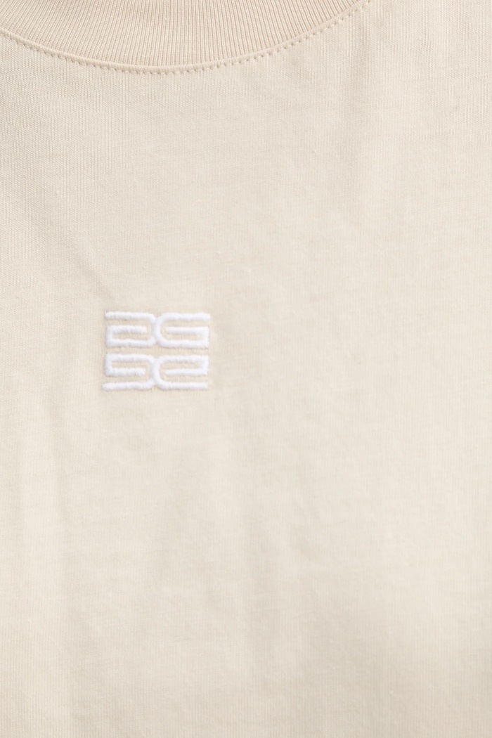 Tricou din bumbac Gestuz bej 10910075