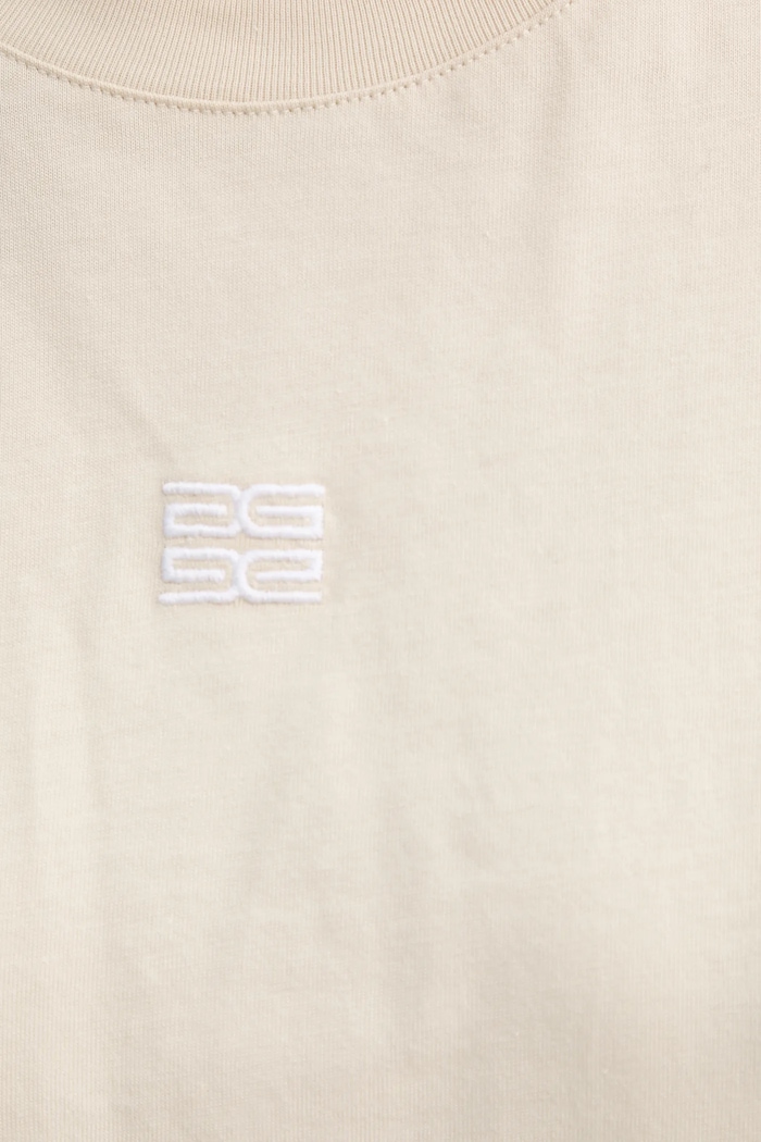 Tricou din bumbac Gestuz bej 10910075