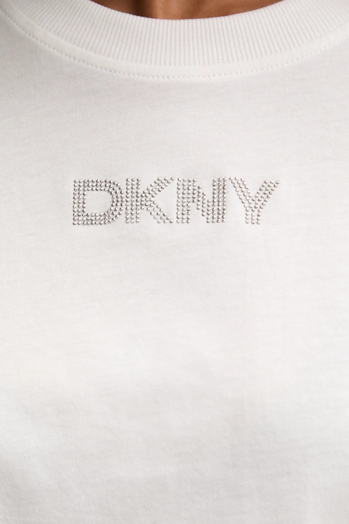 Pamučna majica Dkny DP4T1070 bež