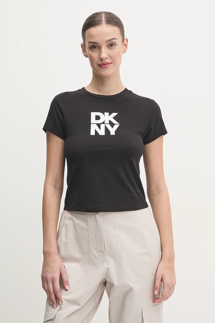 Majica kratkih rukava Dkny slim crna DP5T1112