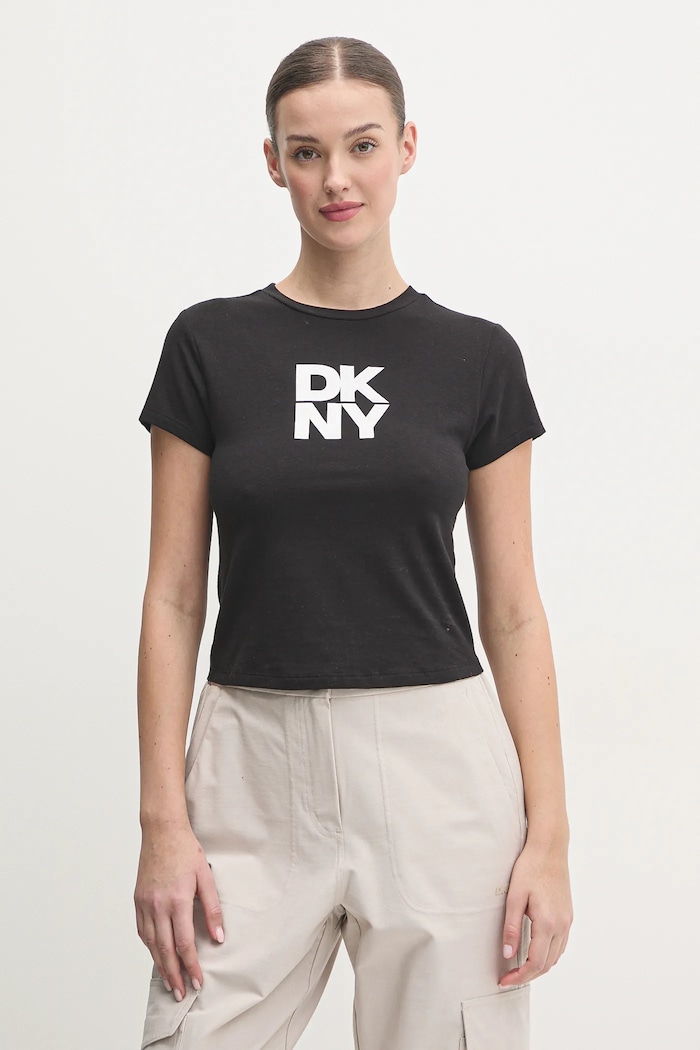 Majica kratkih rukava Dkny slim crna DP5T1112