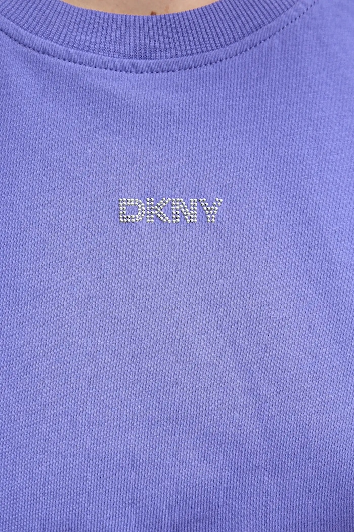 Dkny t-shirt bawełniany DP5T9994 fioletowy