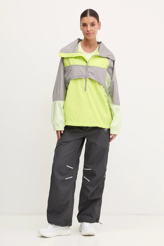 adidas by Stella McCartney top treningowy JJ2564 zielony SS25