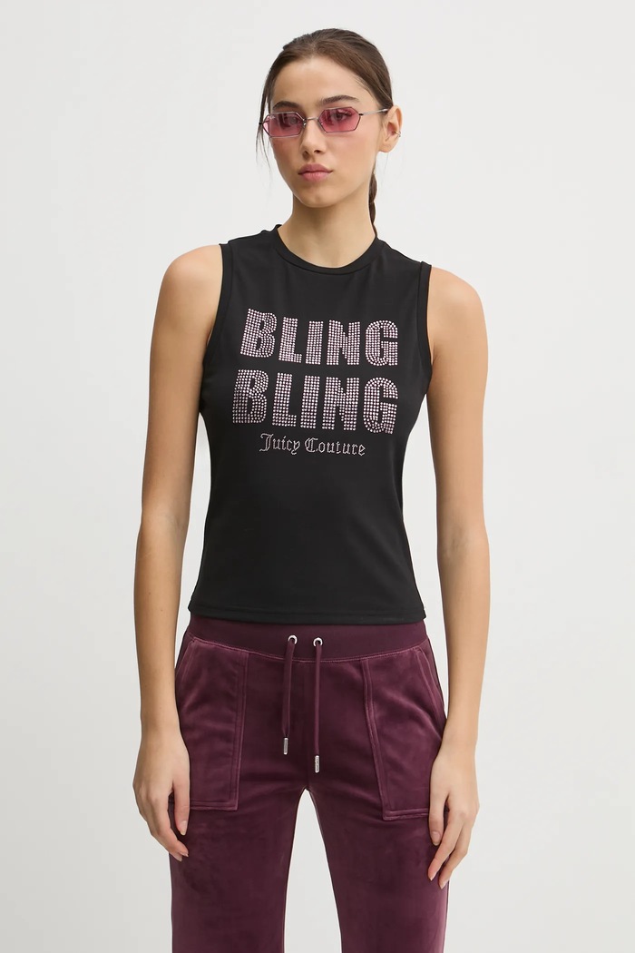 Juicy Couture top JCBLV125866 negru SS25