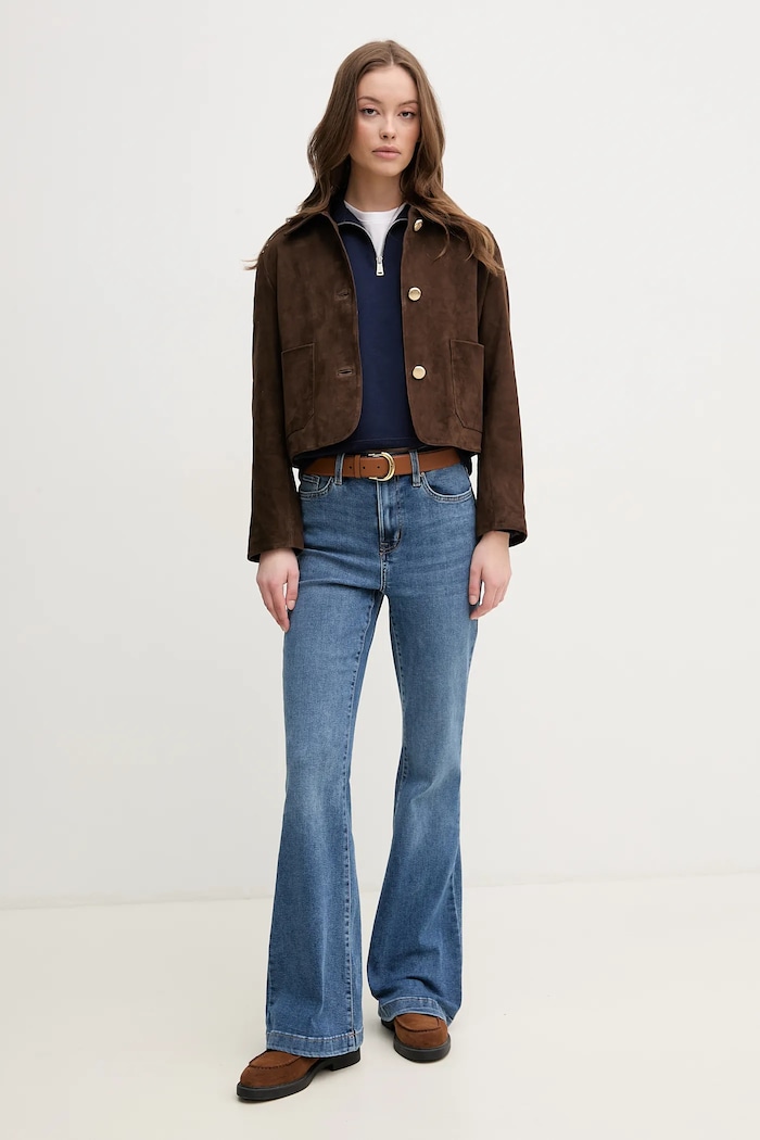 Pamučna majica Pepe Jeans MACY PL506012 bijela SS25