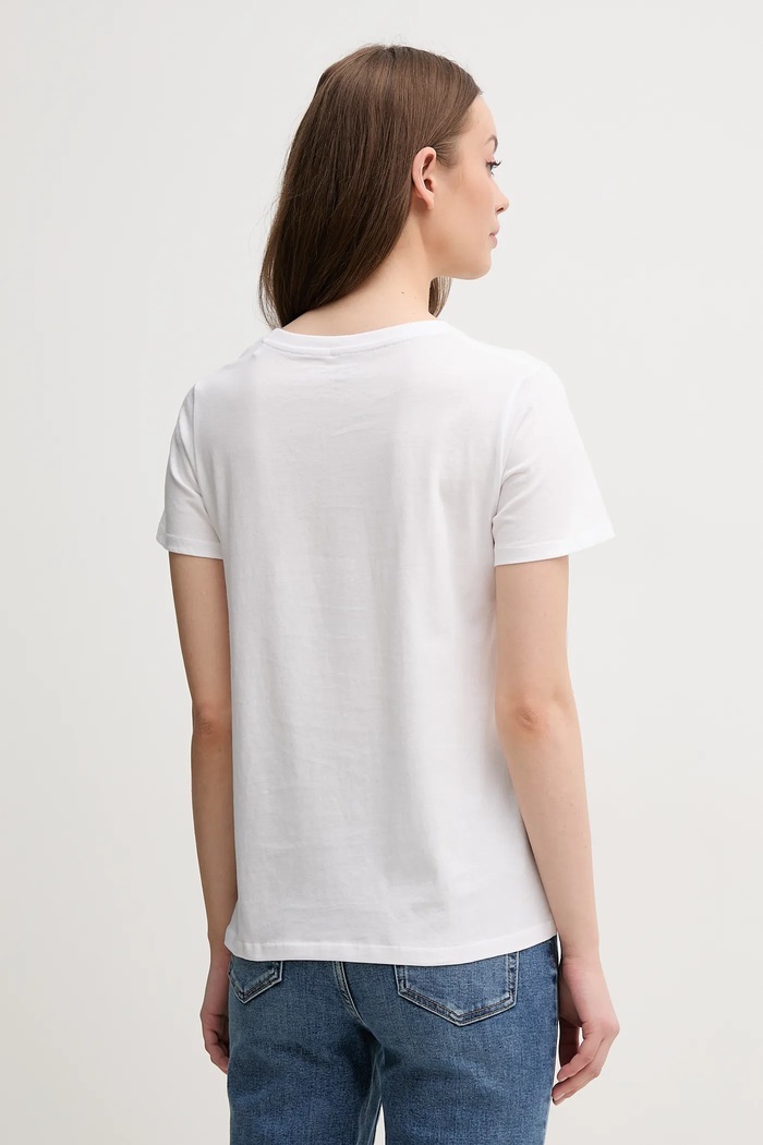 Odjeća Pamučna majica Pepe Jeans MACY PL506012 bijela